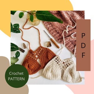 Goddess Crochet Top Pattern, Boho Bralette (PDF Pattern)