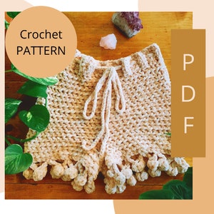 Crochet Shorts Pattern/Crochet High-Waisted Shorts Pattern