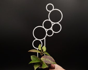 Bubble Trellis for climbing plants | 3D Printed Trellis for indoor House Plants | Circles | Rings