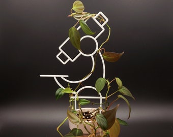 Microscope Trellis for climbing plants | 3D Printed Scope Trellis for indoor House Plants | Science | Chemistry | Biology