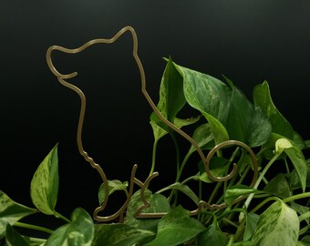 Shiba Trellis for climbing plants | 3D Printed Sitting Shiba Trellis for indoor House Plants | Support | Dog