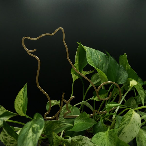 Shiba Trellis for climbing plants | 3D Printed Sitting Shiba Trellis for indoor House Plants | Support | Dog