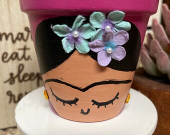 Frida Kahlo inspired planter