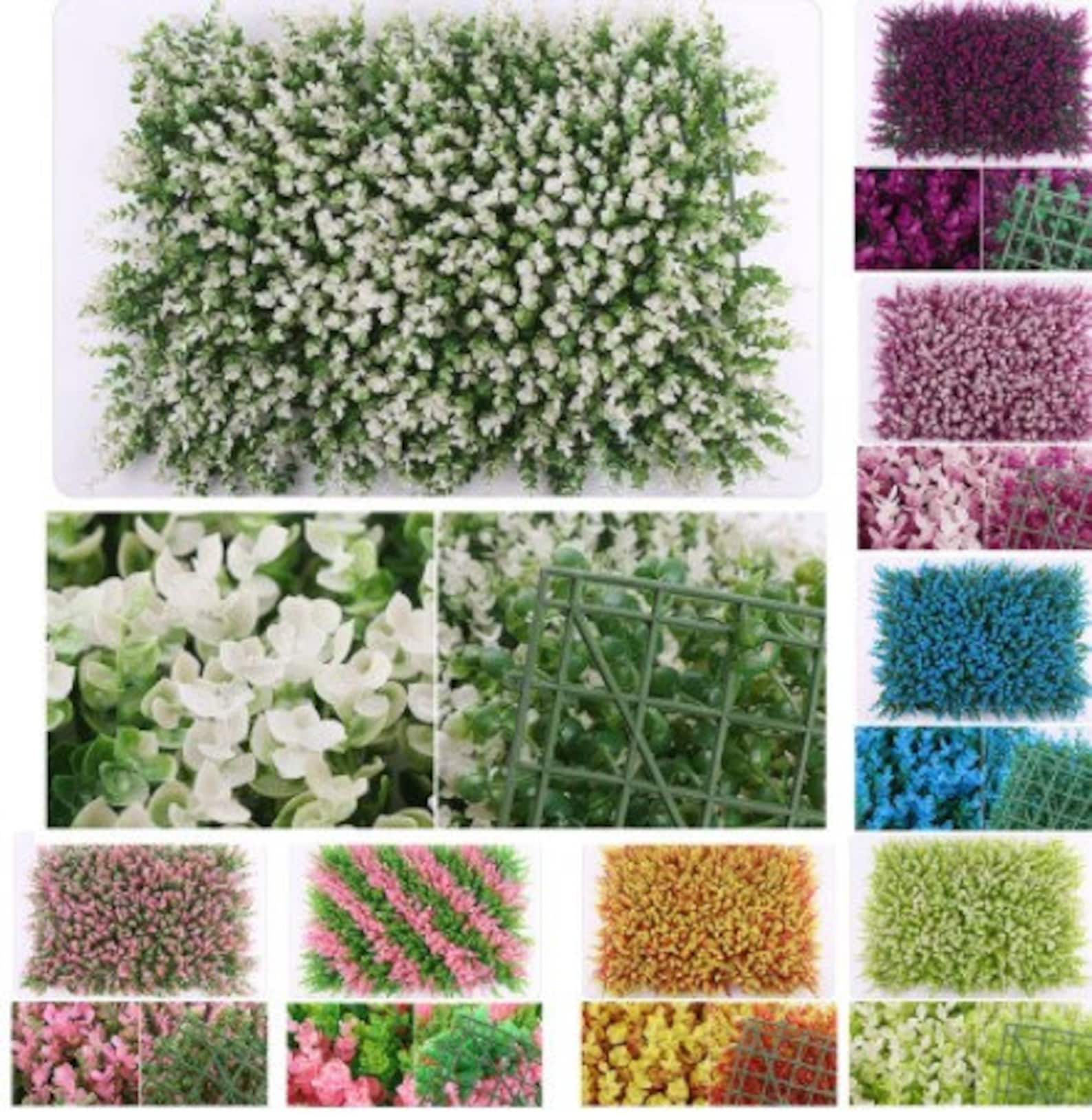 Artificial Grass Plant Wall Fake Flower Wall For Landscape Etsy