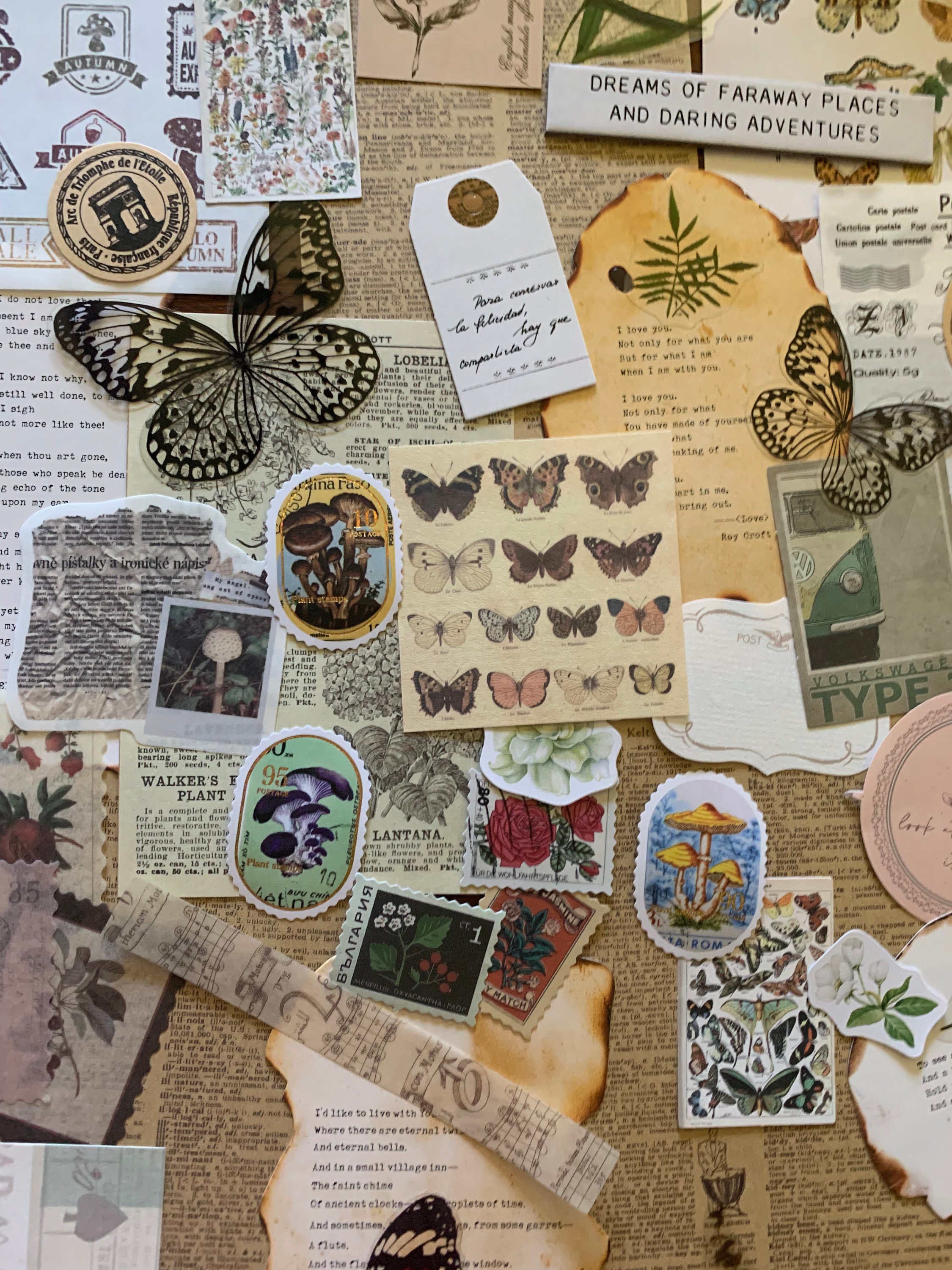 Mystery Scrapbook/Creative Journal/Junk Journal/Stationary Vintage Gr…