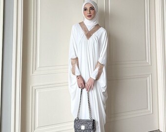 Modest Kaftan Dress, Muslim Dress, Abaya, Dubai Abaya, Hijab friendly