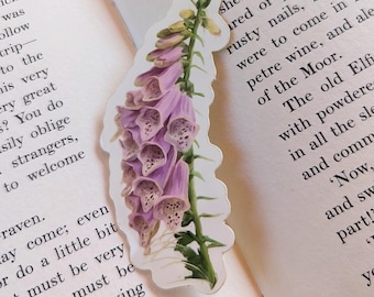 Foxglove Flower Vinyl Sticker || Poisonous, Herbalism, Witchy Apothecary, Flower Fairy, Cottagecore || Vinyl Laptop and Journal Decal