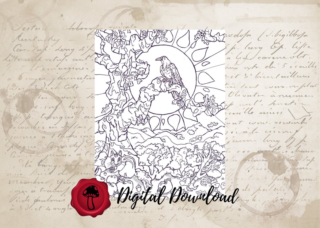 Autumn Equinox Coloring Page Download - Il 1080xN.4587614529 Gbb6 