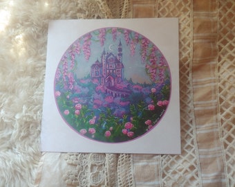 Cupid's Palace Art Print 8x8 | Dreamy Mythology Cottagecore Decor