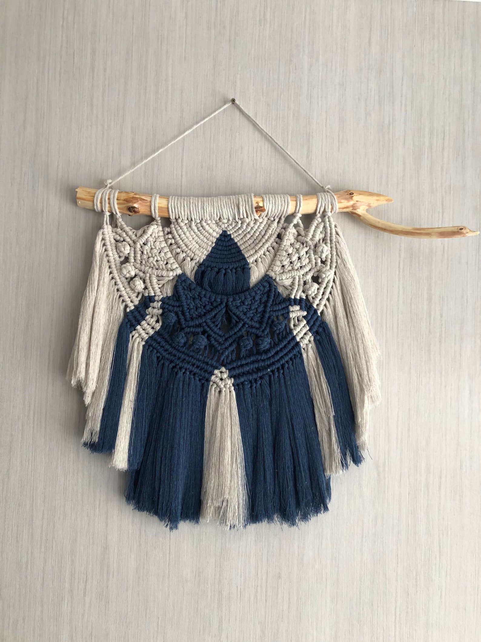 Macrame half mandala wall hanging Etsy