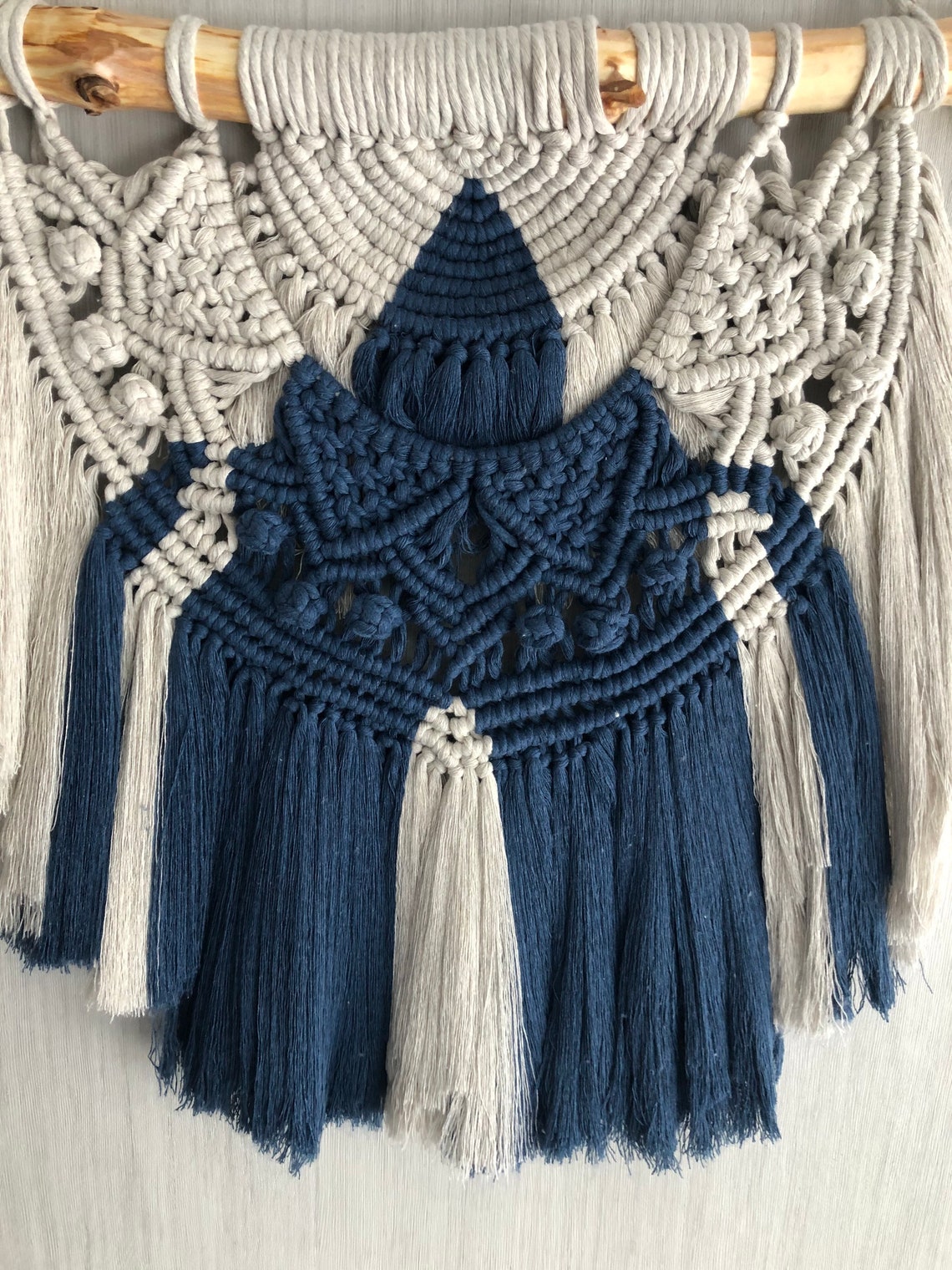 Macrame half mandala wall hanging Etsy