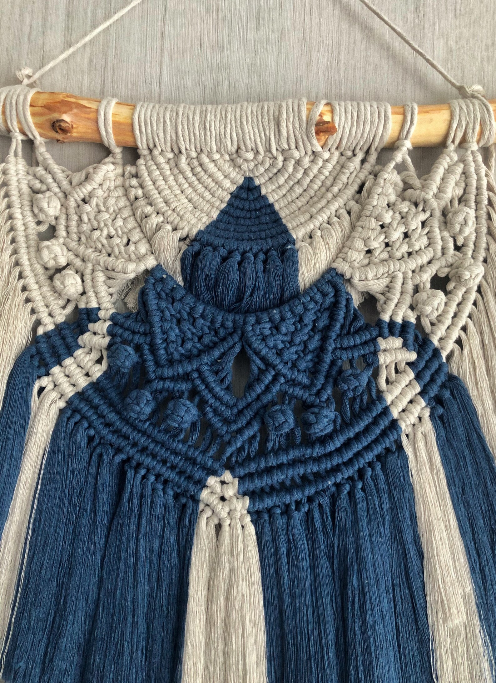 Macrame half mandala wall hanging Etsy