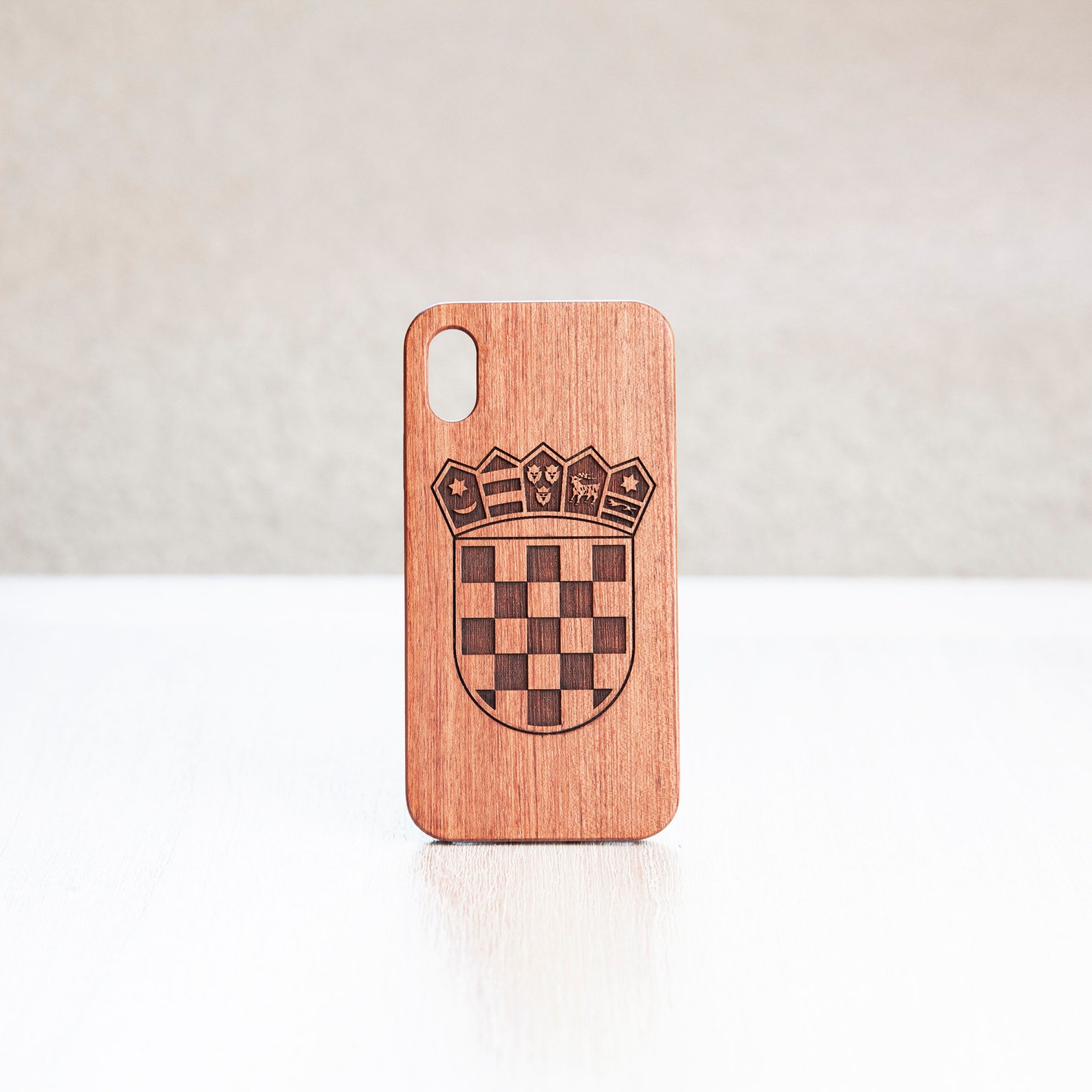 Hrvatski Grb Croatia Hrvatska Phone Case Engraved Wood Etsy