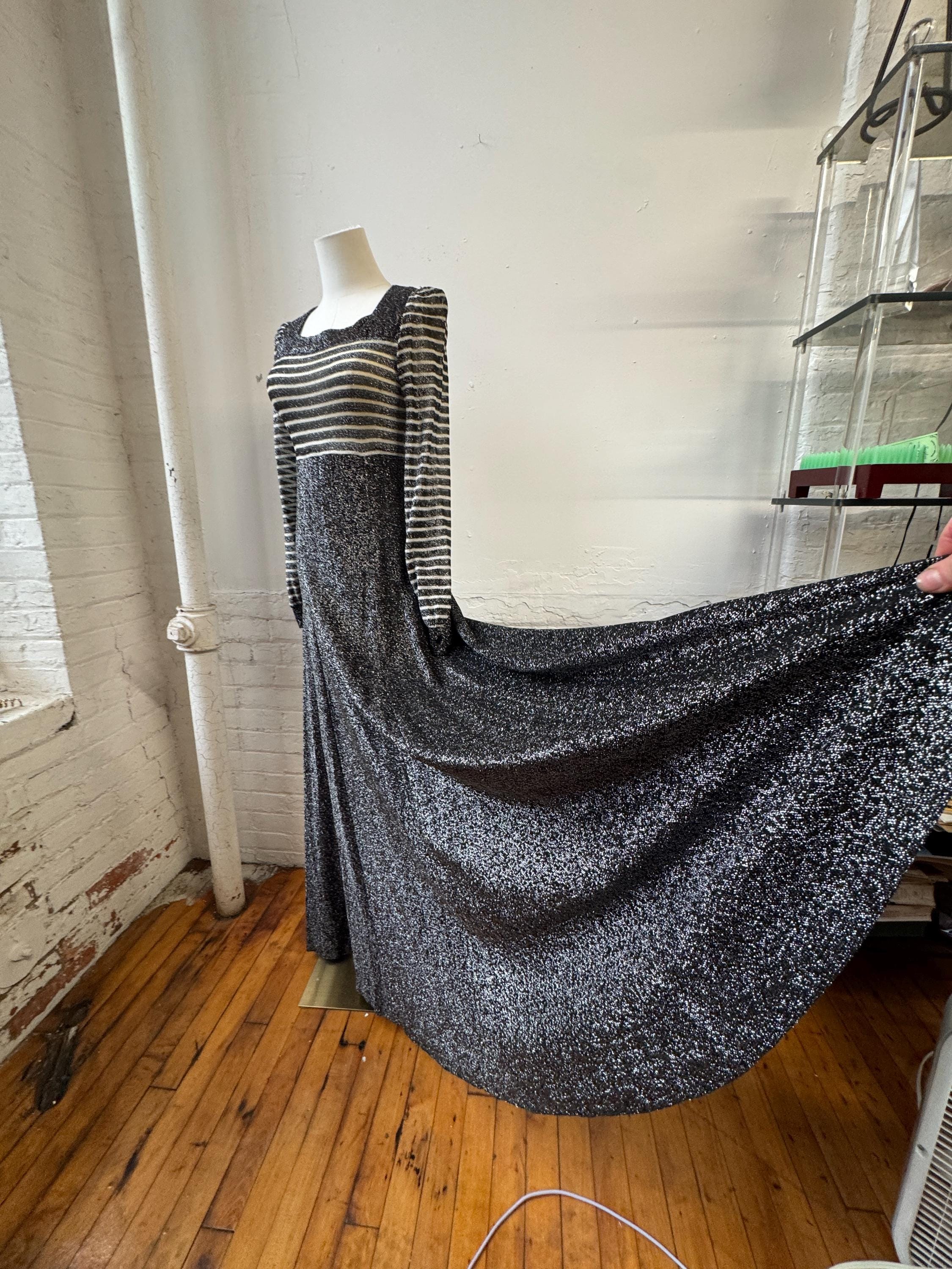 Silver Dress Empire Waist - Etsy