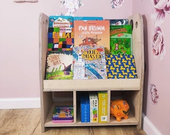 montessori bookshelf, kids bookshelf, plywood booksfelf, large bookshelf, book oragnizer, toddler bookcase, solid wood bookshelf for kids