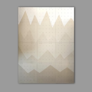 All beige climbing wall for kids, custom climbing wall, wooden wall for kids with climbing stones, painted climbing wall, kletterwand