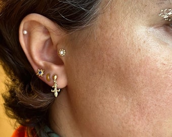 Handmade 14k gold Earring