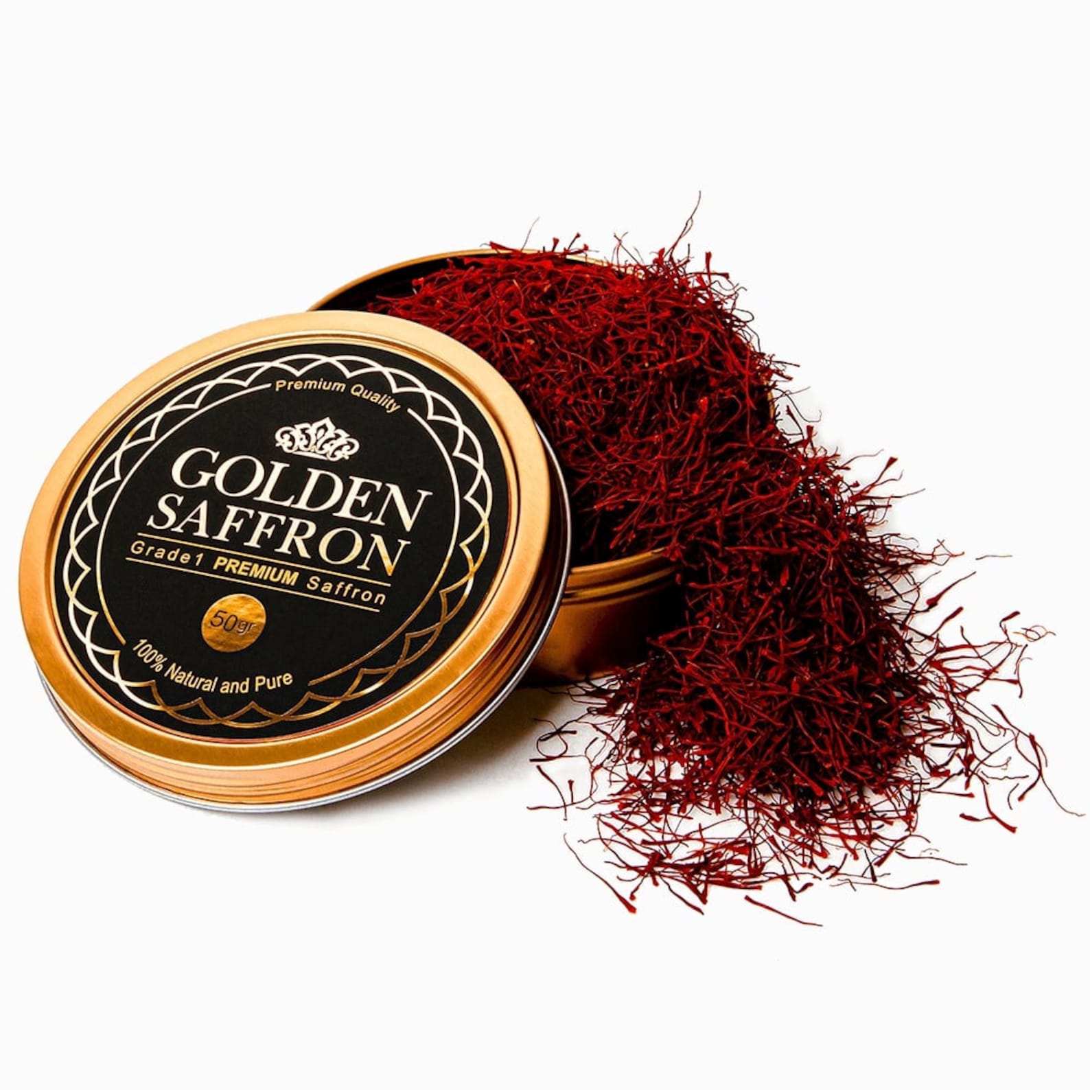 Golden Saffron Finest Pure Premium All Red Saffron Threads Etsy Canada