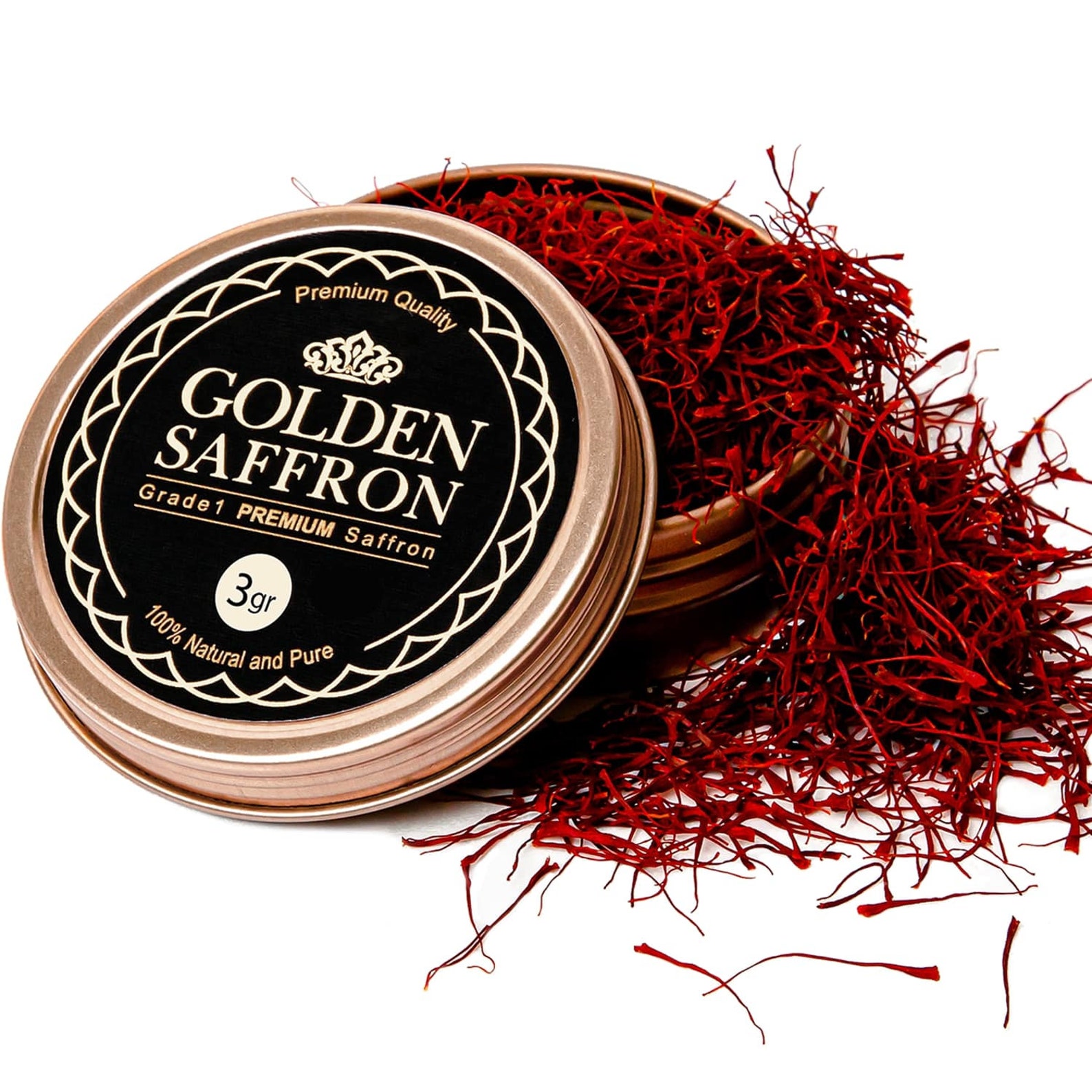 Golden Saffron Finest Pure Premium All Red Saffron Threads Etsy Canada