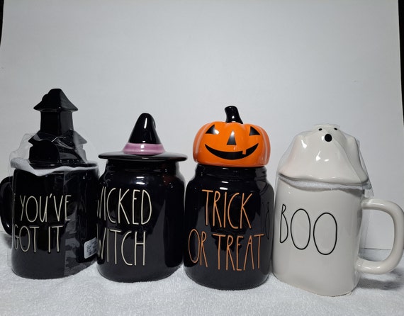 Rae Dunn Halloween Mugs
 Rae Dunn Halloween Canister & Mug With Topper Etsy