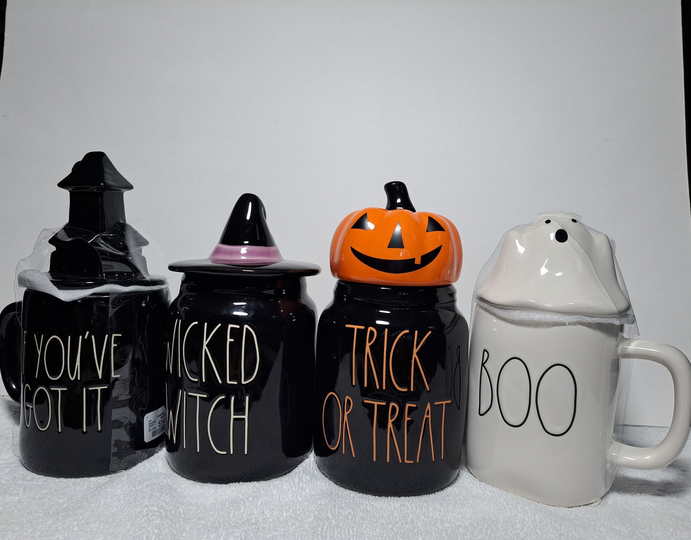 Rae Dunn Halloween Canister & Mug With Topper Etsy