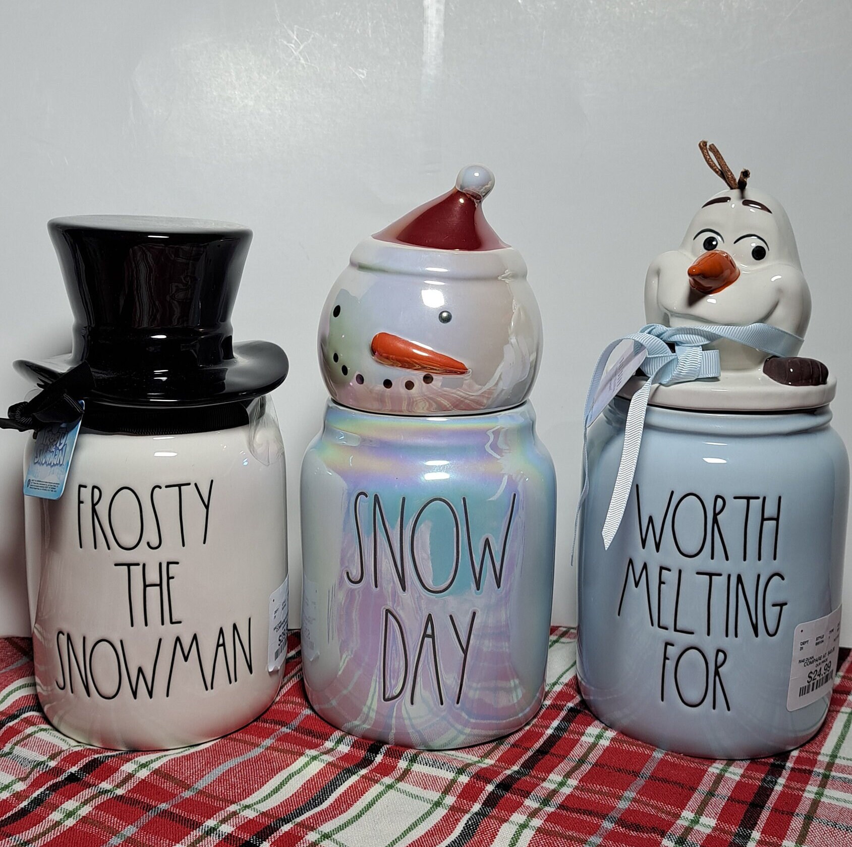 Rae Dunn Canister Christmas Canister. Frosty the Snowman Etsy