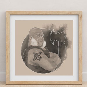 Custom Half Body Fantasy Character Pencil Portrait | Character Commission Drawing | DnD Character Art for Tabletop RPGs Dungeons and Dragons