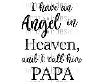 Download Papa In Heaven Svg Etsy
