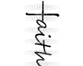 Faith svg  / Faith clipart / Faith Cross / Digital Download Svg / Png / Dxf / Eps / Pdf / Cut file for cutting machines