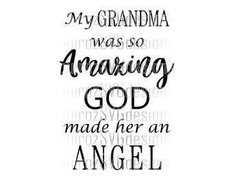 Download Grandma Heaven Svg Etsy