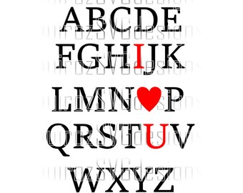 Free Free Abc I Love You Svg Free