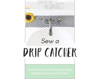 Bathroom Faucet Splash Catcher Sewing Pattern | Printable PDF | Stop water damage and corrosion!
