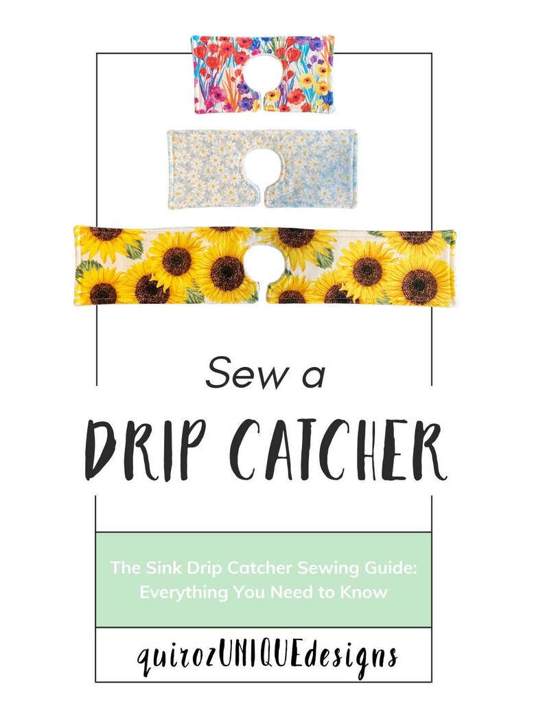 Drip Catcher Sewing Pattern Splash Catcher Sewing Pattern Etsy