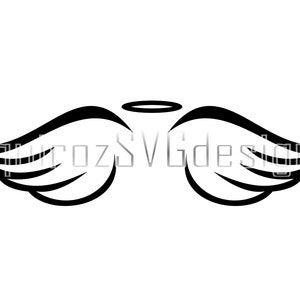 Angel wings svg, Cut file, Angel, EPS, Wings svg, Angel svg, dxf, png, pdf Cute, Stylistic, Modern, Trendy, shirt