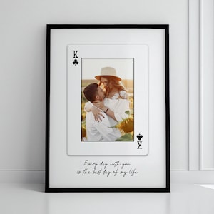 Naipes personalizados: idea de regalo única y romántica para San Valentín y aniversarios, regalo para ella, decoración de pared para el dormitorio.