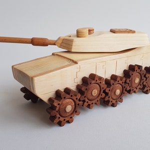 Wooden Gear Tank Toy Plans & Patterns (PDF Download) | Toy for kids, Wooden Toy Tank Plans