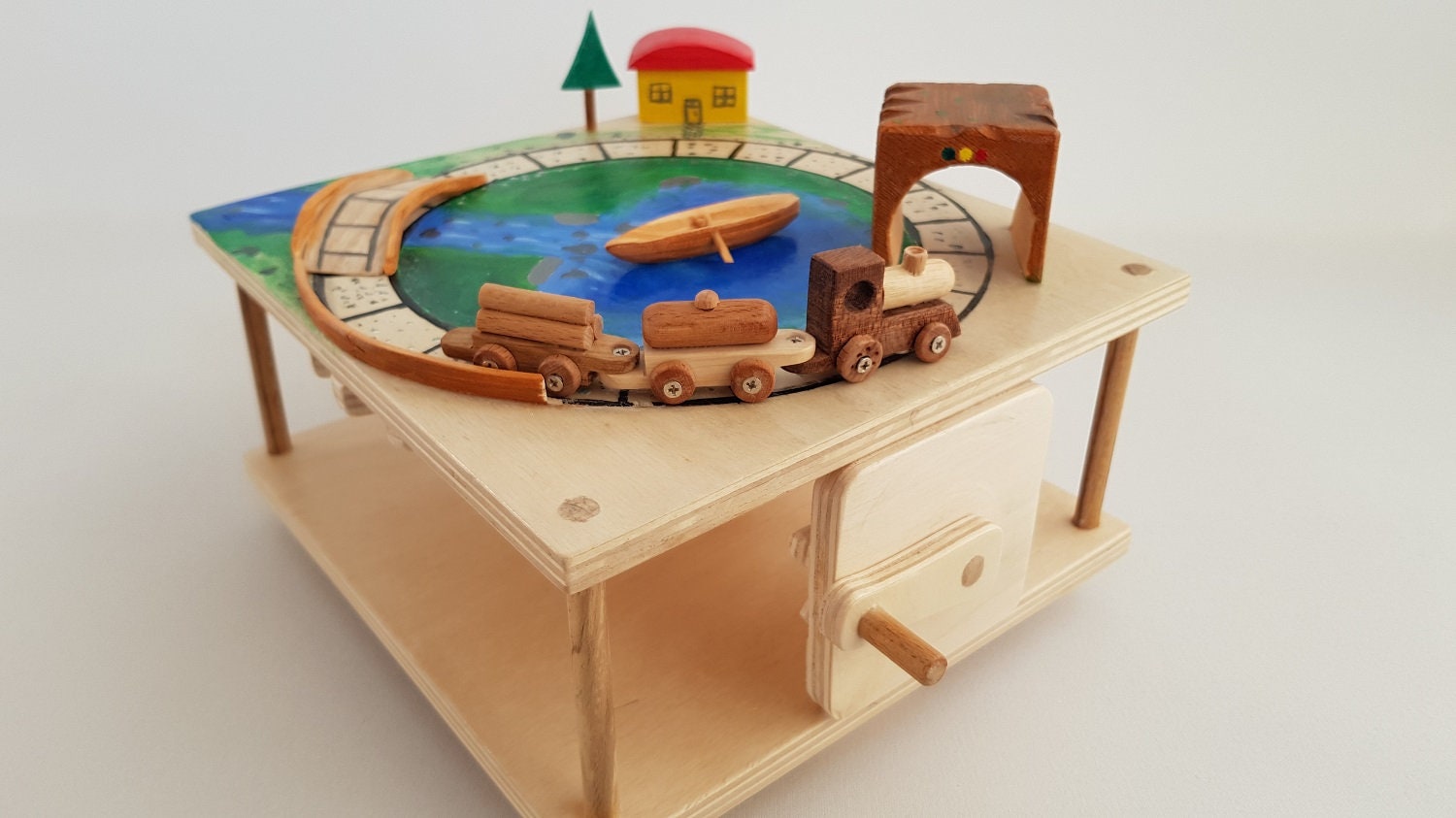 Wooden Carousel Train Toy Plans & Patterns PDF Download Wooden Train ...