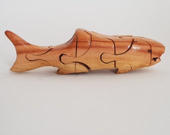 3D Wooden Shark Puzzle Plans: DIY Toy Pattern (PDF Download)