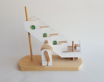 Wooden Staircase Marble Machine Pdf Printable Plans and Patterns - Wooden Marble Machine Toy Plans