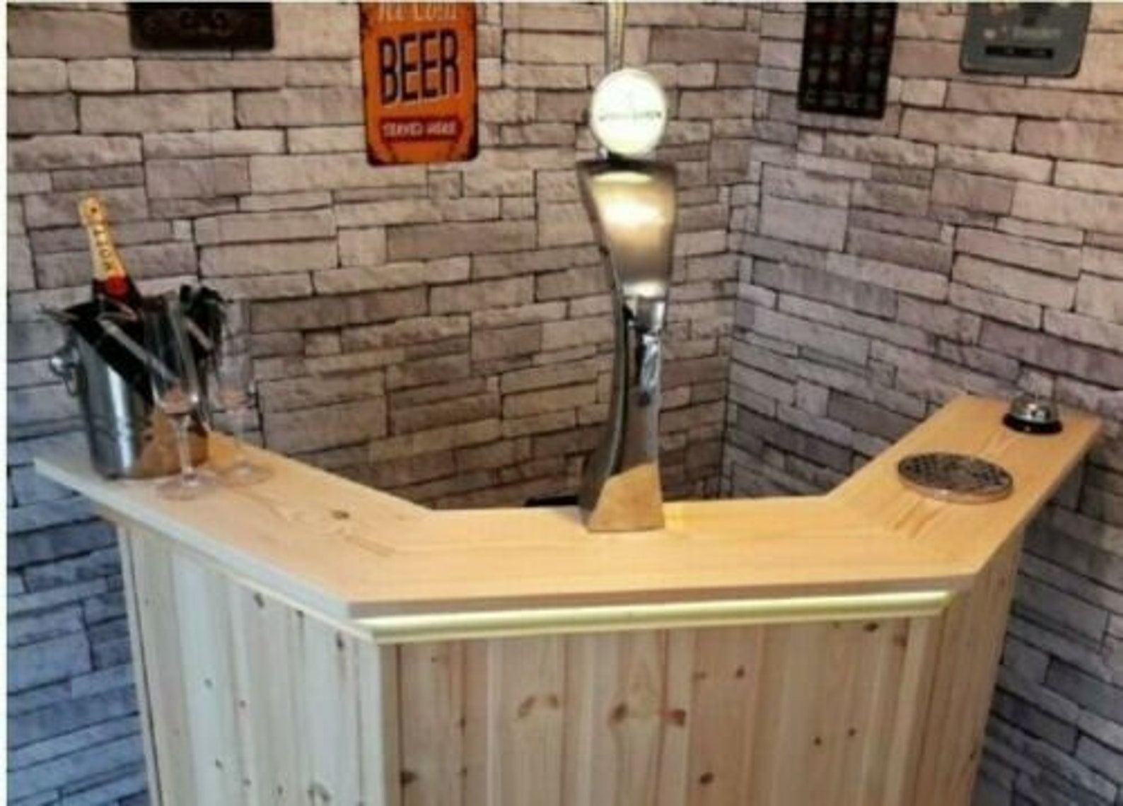 Corner Home Drinks Bar Perfect for Summerhousemancavehome & Etsy UK