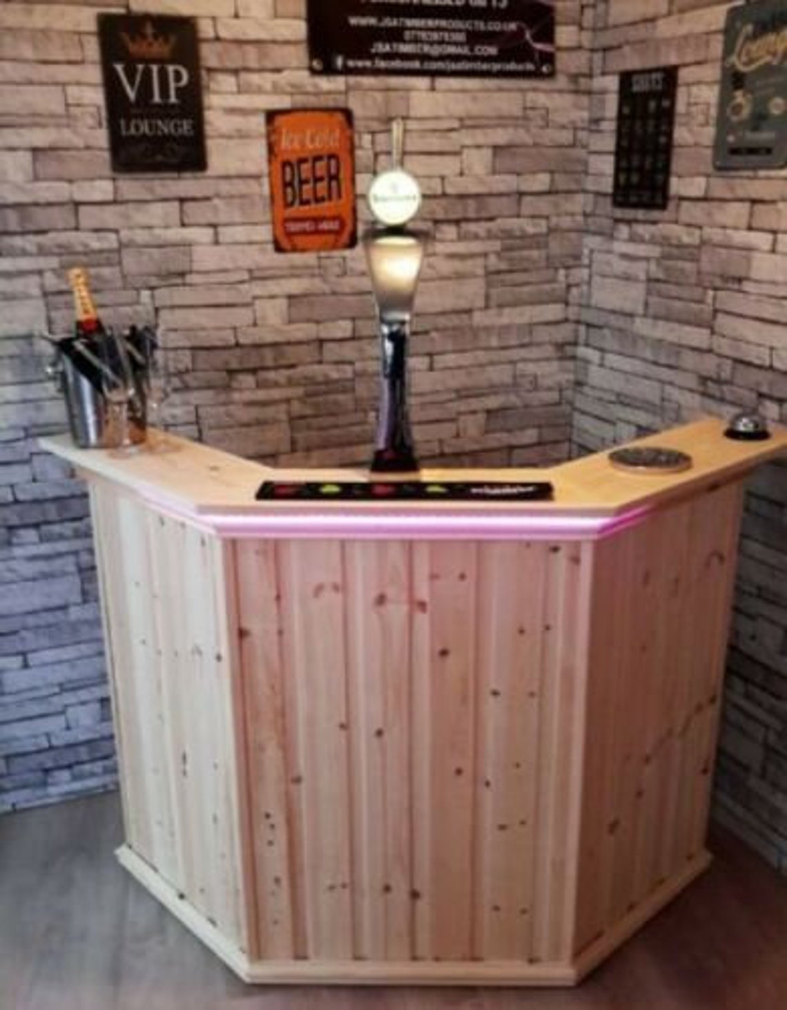 Corner Home Drinks Bar Perfect for Summerhousemancavehome & Etsy UK