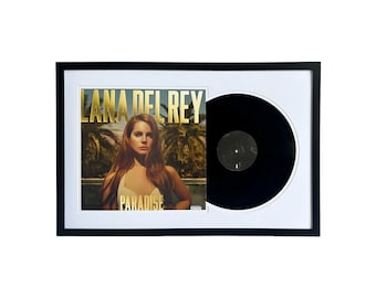 Lana Del Rey, Paradise, Framed Vinyl Record & Album Cover, Ready to Hang, Music Gift, Wall Art