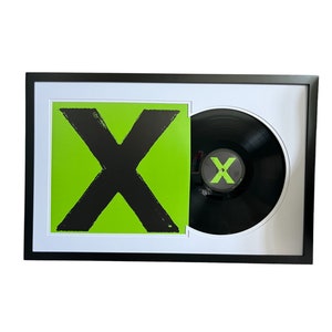 Ed Sheeran - Multiply (X), Framed Vinyl Record & Album Cover, Ready to Hang, Music Gift, Wall Art