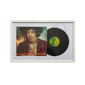 Jimi Hendrix - Experience Hendrix: The Best of Jimi Hendrix, Framed Vinyl Record & Album Cover, Ready to Hang, Music Gift, Wall Art