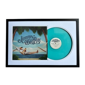 Jimmy Buffett - Equal Strain On All Parts, Framed Vinyl Record & Album Cover, Ready to Hang, Music Gift, Wall Art
