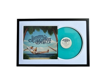 Jimmy Buffett - Equal Strain On All Parts, Framed Vinyl Record & Album Cover, Ready to Hang, Music Gift, Wall Art