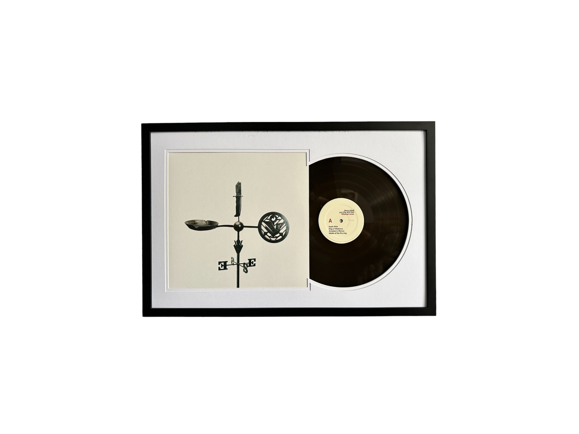 Jason Isbell Weathervanes, Framed Vinyl Record & Album Cover, Ready to