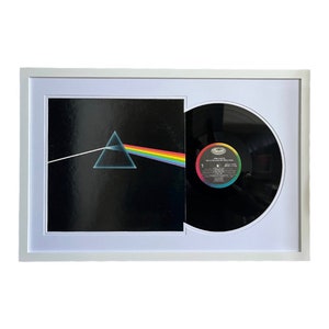 Pink Floyd - Dark Side of the Moon - Framed Vinyl Record & Album Cover (LP included)