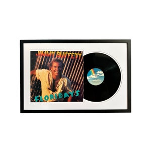 Jimmy Buffett - Floridays, Framed Vinyl Record & Album Cover, Ready to Hang, Music Gift, Wall Art
