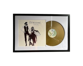 Fleetwood Mac - Rumours, Framed Vinyl Record & Album Cover, Ready to Hang, Music Gift, Wall Art